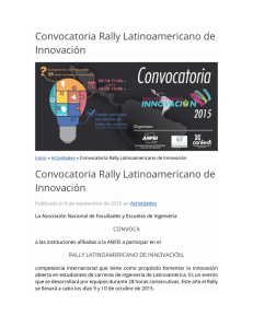 Convocatoria Rally Latinoamericano de Innovación Convocatoria