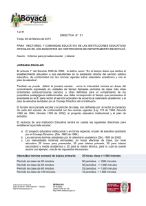 Directiva No 01 - Secretaría de Educación de Boyacá