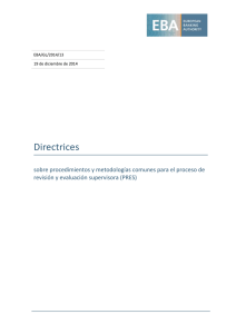 Directrices - European Banking Authority