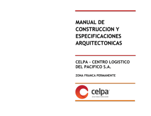 manual de construccion y especificaciones ARQUITECTONICAS