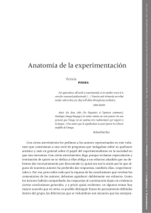 Anatomía de la experimentación
