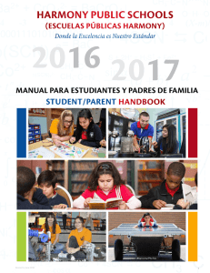manual de estudiantes - Harmony Public Schools