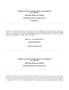 tribunal electoral del poder judicial de la federación sala superior