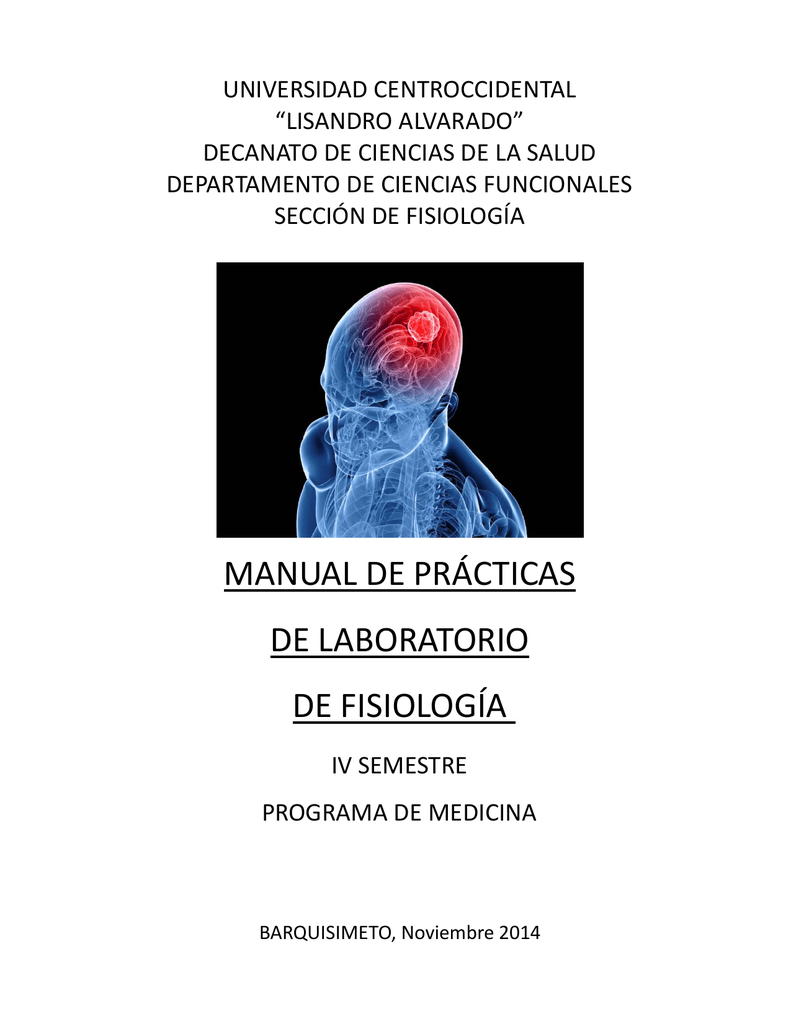 Manual De Prácticas De Laboratorio De Fisiología