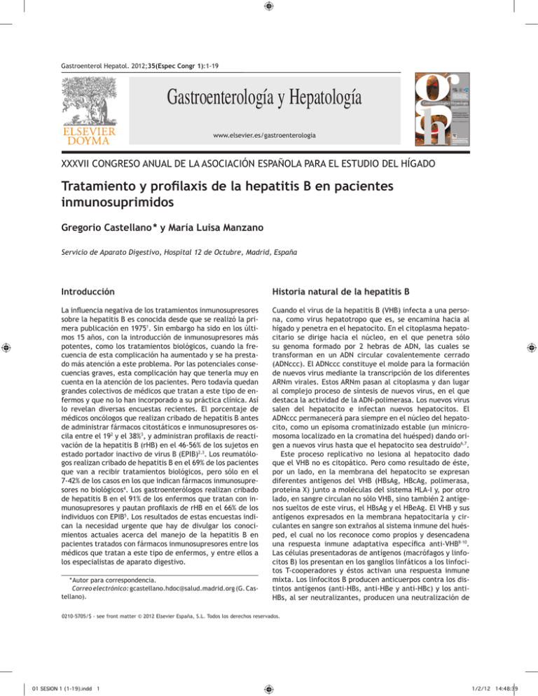 Tratamiento Y Profilaxis De La Hepatitis B En