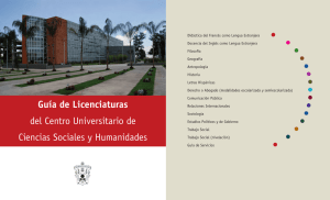 Guía de Licenciaturas - Centro Universitario de Ciencias Sociales y