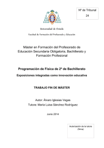 Máster en Formación del Profesorado de Educación Secundaria