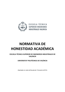 normativa de honestidad académica