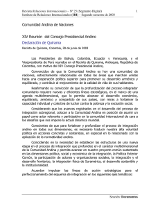 Comunidad Andina de Naciones - Instituto de Relaciones
