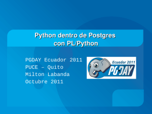 Python dentro de Postgres con PL/Python