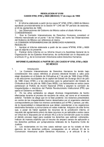 CASOS 9768, 9780 Y 9828 MEXICO