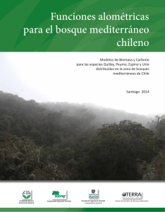 Funciones alométricas para el bosque mediterráneo chileno