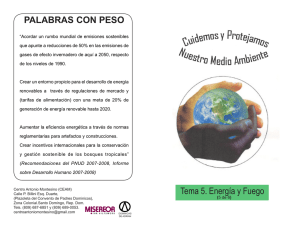 Tema 5. Energía y Fuego PALABRAS CON PESO