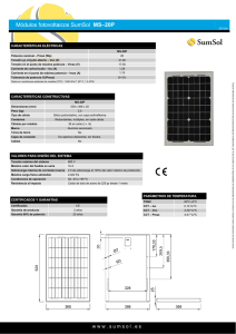 Módulos fotovoltaicos SumSol MS–20P