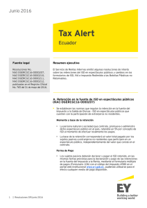 Tax Alert - Resoluciones SRI junio 2016