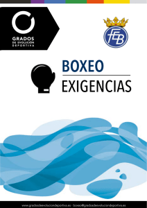 BOXEO EXIGENCIAS
