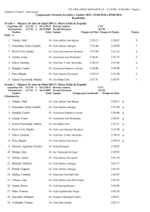 resultados campeonato nacional de natacion juveniles y juniors 2016