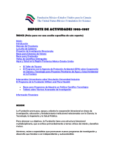 reporte de actividades 1993-1997 - Fundación México