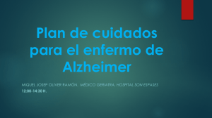 Plan de cuidados para el enfermo de Alzheimer
