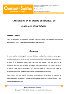 Creatividad en el diseño conceptual de ingeniería de producto