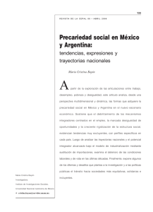 precariedad social en México y Argentina