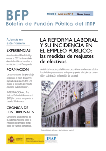 Boletín de Función Pública del INAP, nº 8 abril de 2012