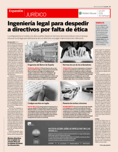 Ingeniería legal para despedir a directivos por falta de ética