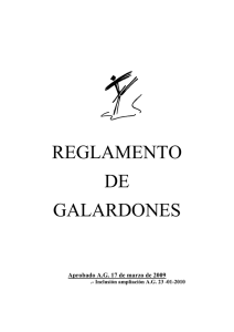 reglamento de galardones - Federación Navarra de Taekwondo