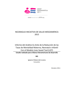Nicaragua SM2015 - Análisis reducción mortalidad