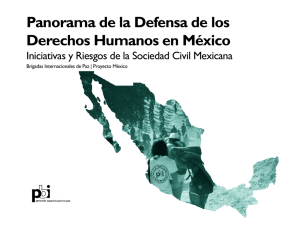 Panorama de la Defensa de los Derechos Humanos en México