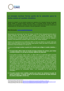 La energía nuclear forma parte de la solución