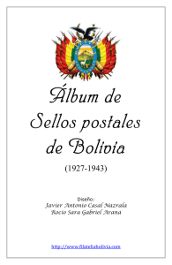 Álbum de Sellos postales Sellos postales de Bolivia de Bolivia