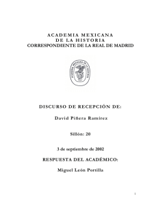 David Piñera Ramírez - Academia Méxicana de la Historia
