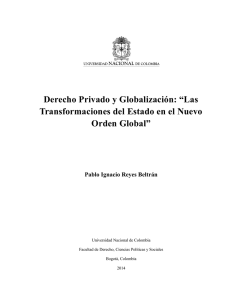 Derecho Privado y Globalización - Universidad Nacional de Colombia
