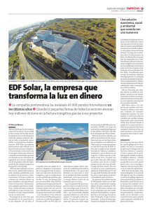 EDF Solar Noticia La Voz de Galicia Marzo 2016