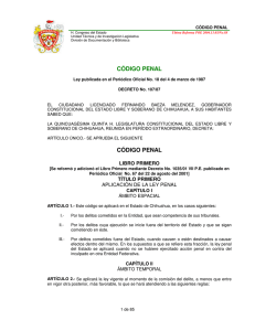 código penal código penal - Gobierno del Estado de Chihuahua