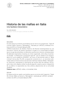 Historia de las mafias en Italia