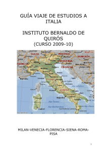 guía viaje de estudios a italia instituto bernaldo de quirós