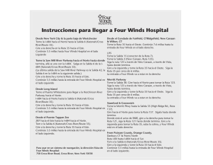 Instrucciones para llegar a Four Winds Hospital