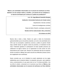 México y las actividades relacionadas con el consumo de