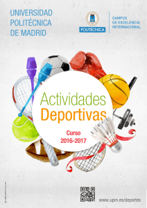 Oferta Actividades Deportivas 2016-2017