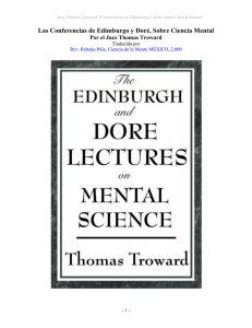 Las Conferencias de Edimburgo y Doré, Sobre Ciencia Mental