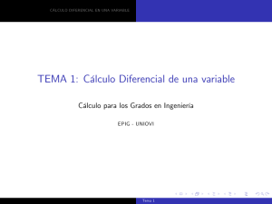 TEMA 1: Cclculo Diferencial de una variable