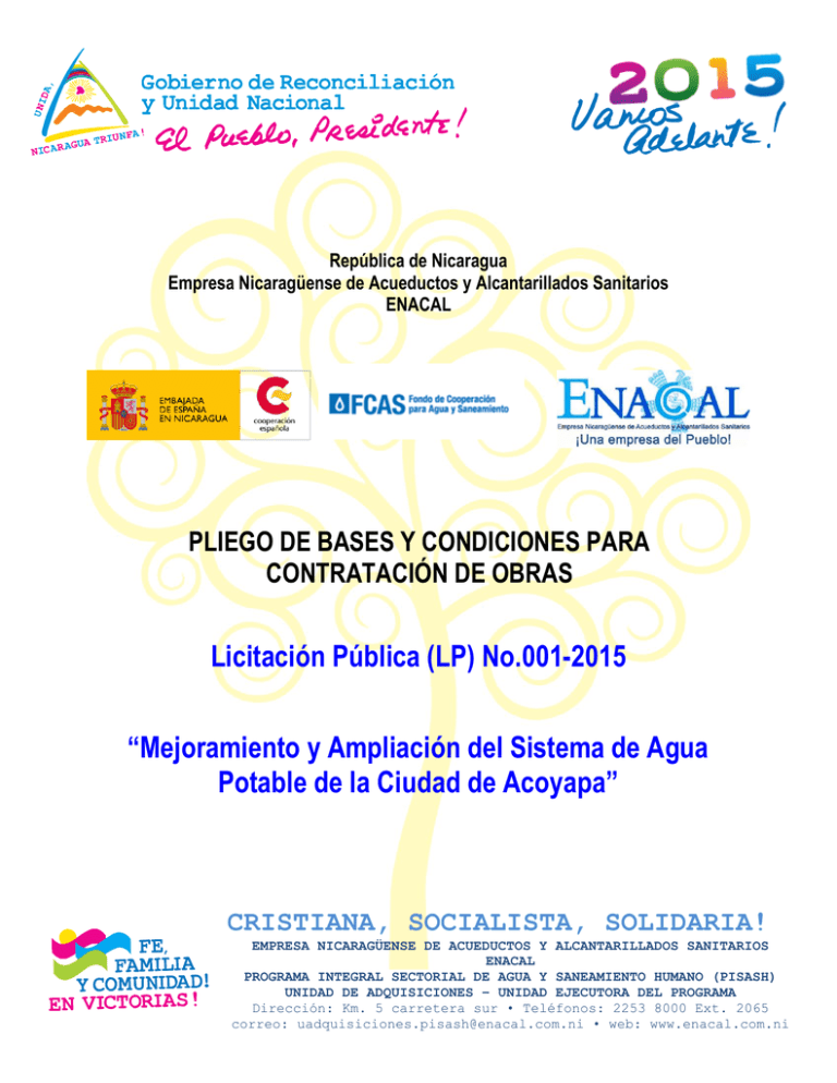 Pliego Bases Y Condiciones Para La Contrataci n