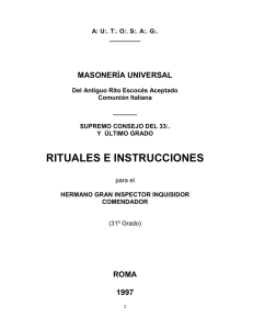 rituales e instrucciones