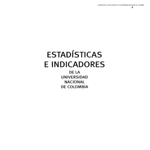 ESTADíSTICAS E INDICADORES - Universidad Nacional de
