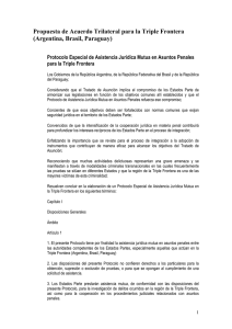 Propuesta de Acuerdo Trilateral para la Triple Frontera (Argentina