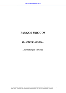 tangos drogos - Dramaturgia Uruguaya