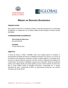 Máster en Derecho Económico - Instituto Global de Altos Estudios