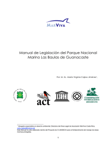 Manual de Legislación del Parque Nacional Marino Las